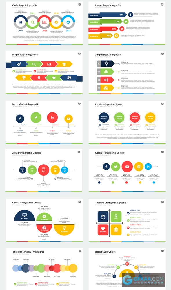 549页欧美精美商务图形交互动画效果PPT模板 - 顶尖PPT