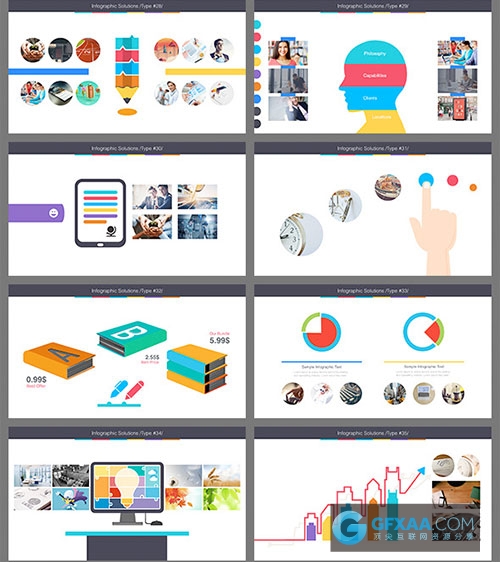 公司团队业务洽谈合作PPT模板多种颜色图表PPT - 顶尖PPT