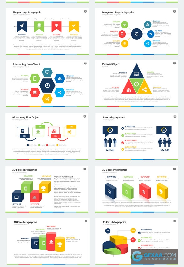 549页欧美精美商务图形交互动画效果PPT模板 - 顶尖PPT