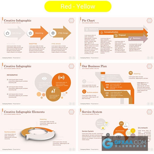 100页商务商业业务汇总PPT模板多种配色 - 顶尖PPT