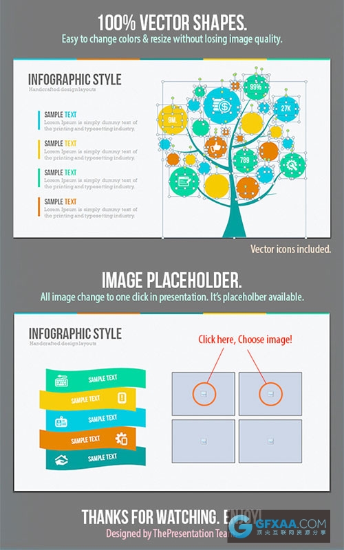 120多种精美图形图标PPT多用途模板 - 顶尖PPT