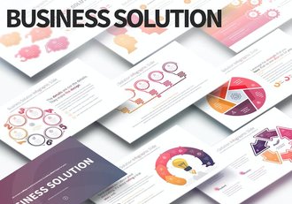 业务解决方案PPT图形模板 - 顶尖PPT