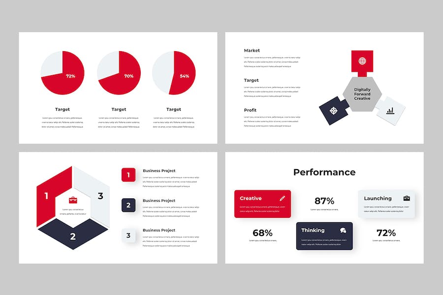 商务贸易数据报表图形图表PPT模板 - 顶尖PPT