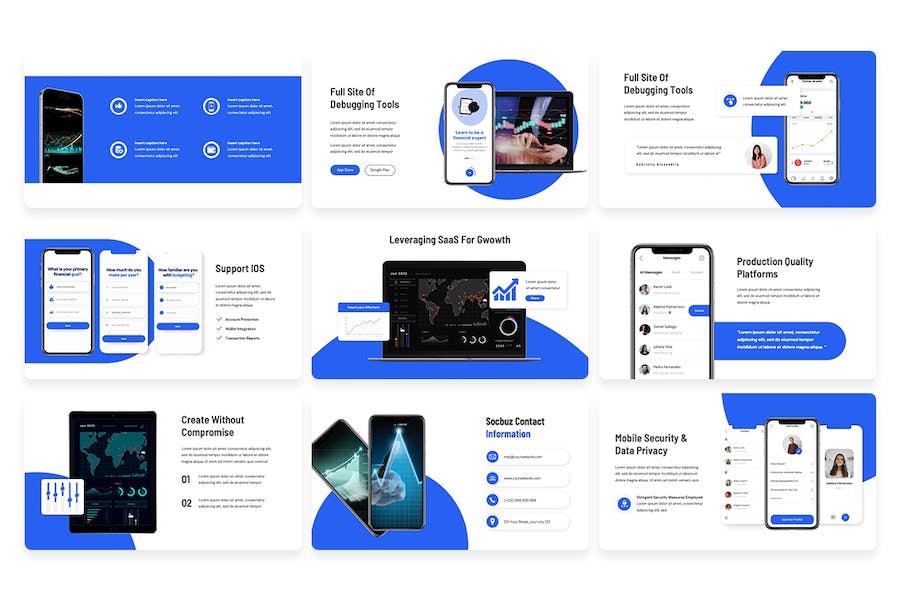 移动应用开发创新方案Keynote模板 - 顶尖PPT