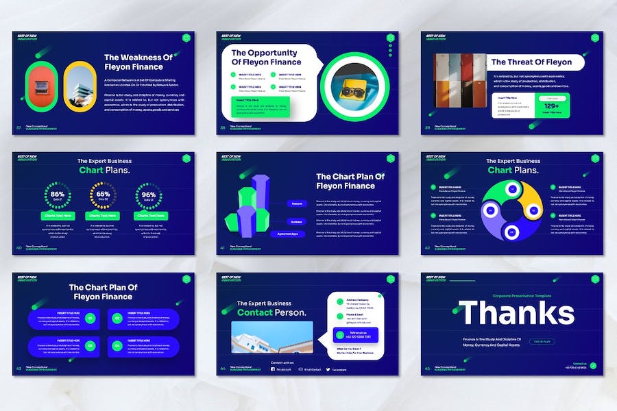 企业公司年度报告总结PPT模板 - 顶尖PPT