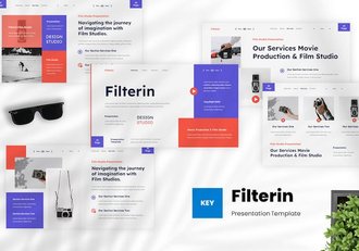 电影制作工作室主介绍展示Keynote模板 - 顶尖PPT