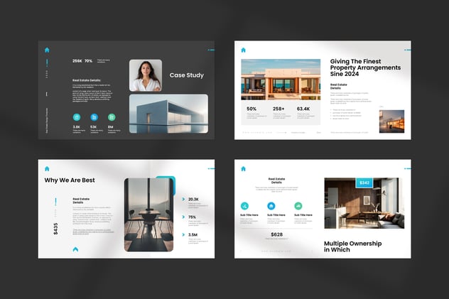 房地产PowerPoint模板 - 顶尖PPT