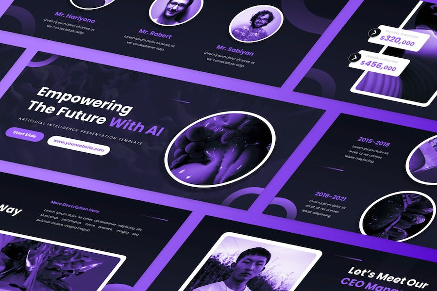 黑色系IT科技行业PPT模板 - 顶尖PPT