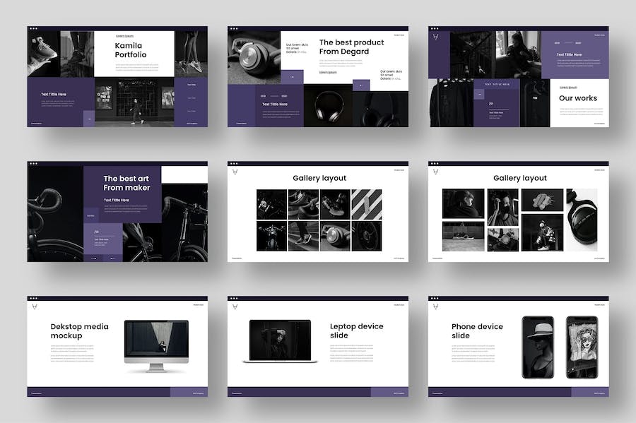 商业摄影图片产品展示keynote模板 - 顶尖PPT