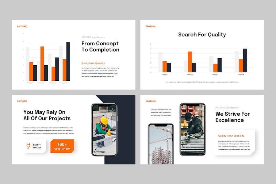 建筑施工项目管理规划讲述展示方案Keynote模板 - 顶尖PPT