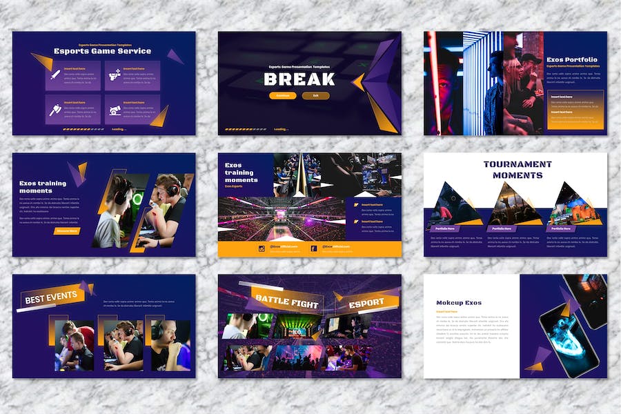 电竞游戏赛事策划Keynote模板 - 顶尖PPT