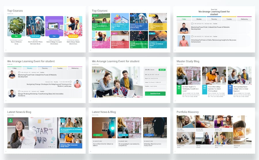 教育培训课程教学设计展示PPT模板 - 顶尖PPT