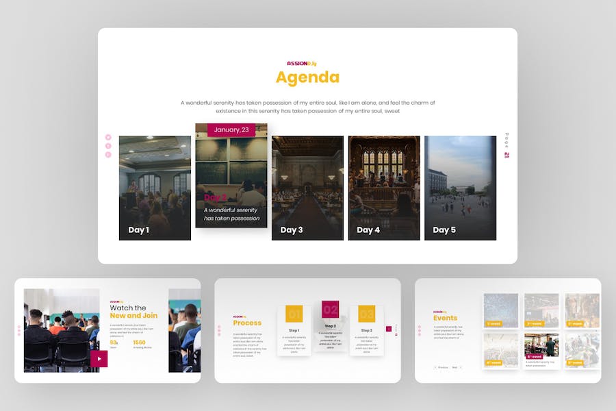 简约大学生活展示大学教育主题PPT模板 - 顶尖PPT