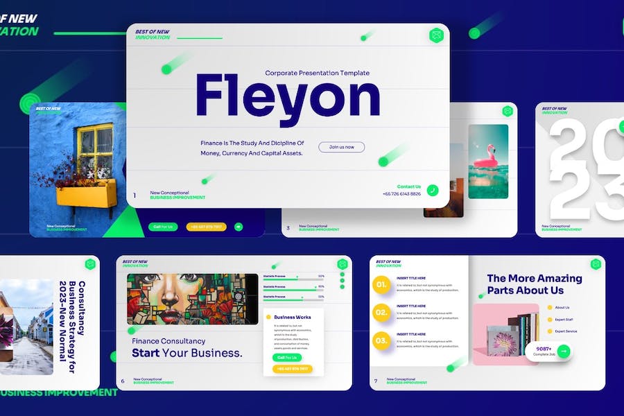 企业公司年度报告总结PPT模板 - 顶尖PPT