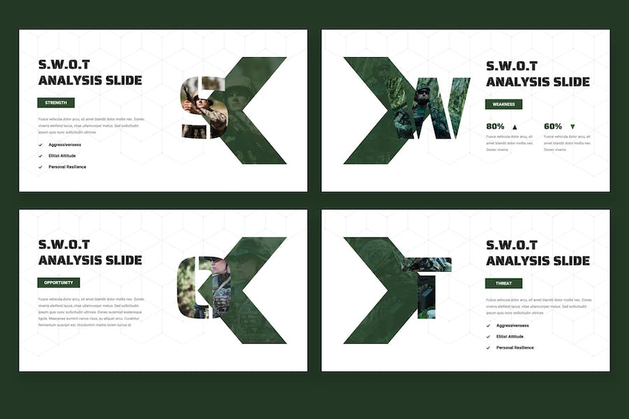 特种部队作战数据分析现代化战争军事武器展示介绍keynote模板 - 顶尖PPT