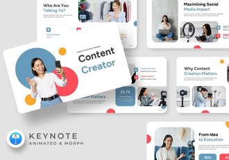 短视频主播培训公司介绍keynote模板 - 顶尖PPT