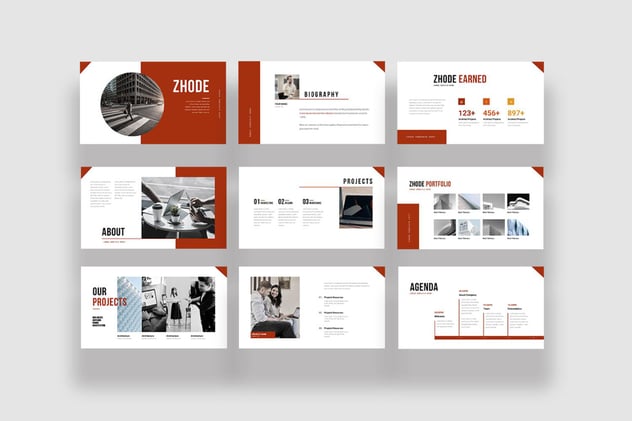 商务风格企业简介keynote模板 - 顶尖PPT