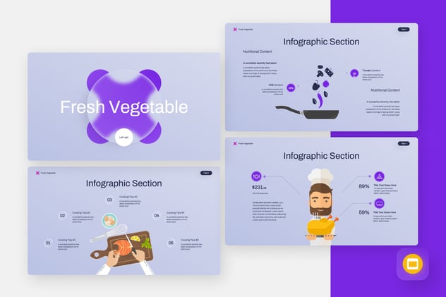 新鲜蔬菜品牌宣传推介PPT模板 - 顶尖PPT