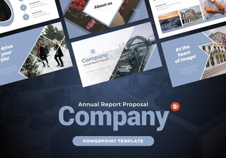 公司年度报告信息图表提案keynote模板 - 顶尖PPT