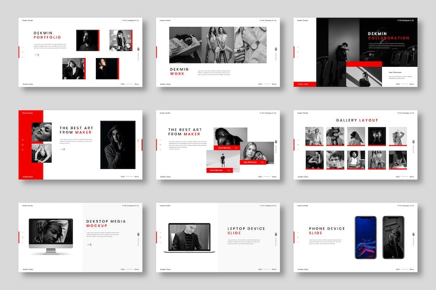 红色简约营销计划商业计划多用途商务keynote模板 - 顶尖PPT