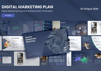 数字营销计划提案keynote模板 - 顶尖PPT