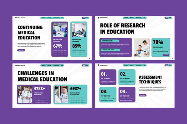 医学教育培训课程展示PPT模板 - 顶尖PPT