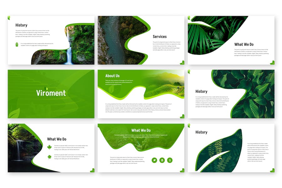 环境保护生态可持续发展Keynote模板 - 顶尖PPT