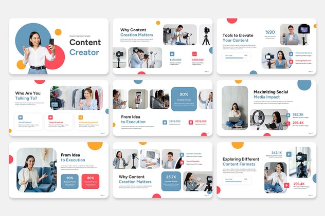 短视频主播培训公司介绍keynote模板 - 顶尖PPT