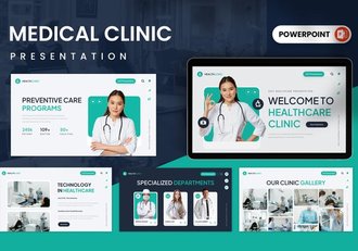 保健医疗诊所医学PPT模板 - 顶尖PPT