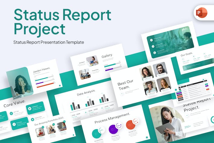 项目报告商业计划企业合作团队展示通用PPT模板 - 顶尖PPT