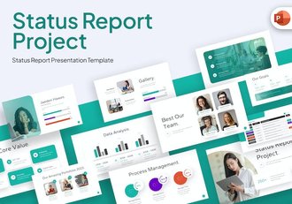 项目报告商业计划企业合作团队展示通用PPT模板 - 顶尖PPT