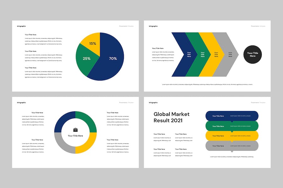 数据信息图可视化图表展示PPT模板 - 顶尖PPT