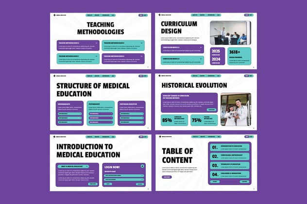 医学教育培训课程展示PPT模板 - 顶尖PPT