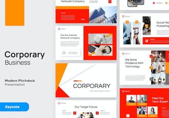 企业核心业务主旨Keynote演示模板 - 顶尖PPT