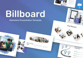 蓝色创意营销策划keynote模板 - 顶尖PPT