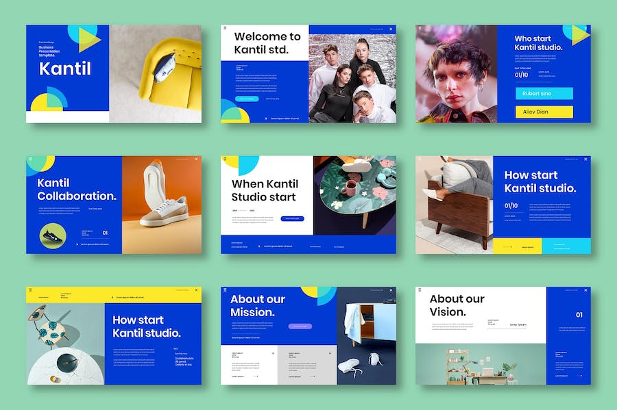 商务业务团队协作管理Keynote模板 - 顶尖PPT