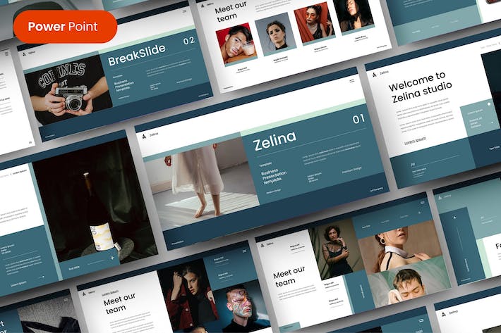 欧美商务风格企业团队介绍PPT模板 - 顶尖PPT