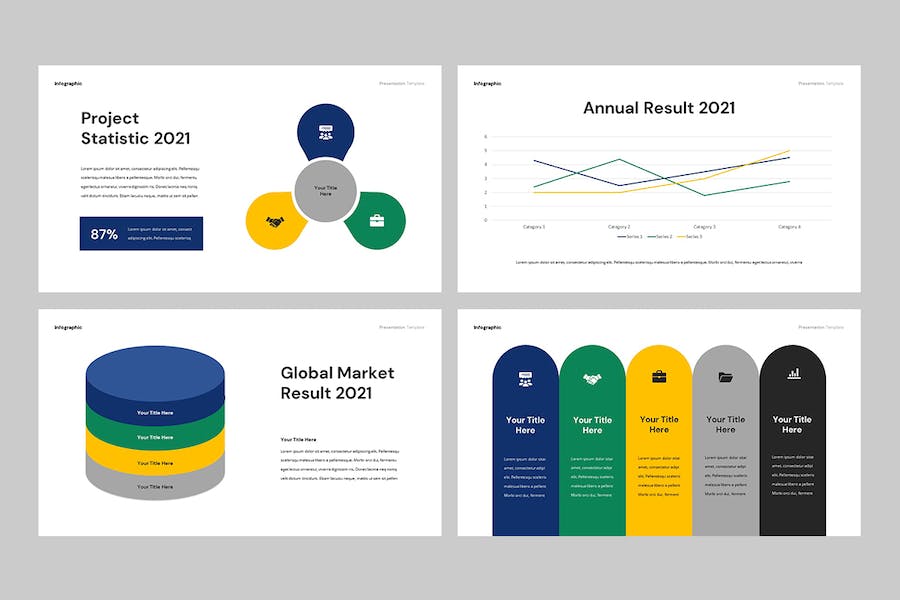 数据信息图可视化图表展示PPT模板 - 顶尖PPT