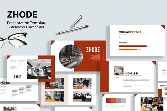 商务风格企业简介keynote模板 - 顶尖PPT