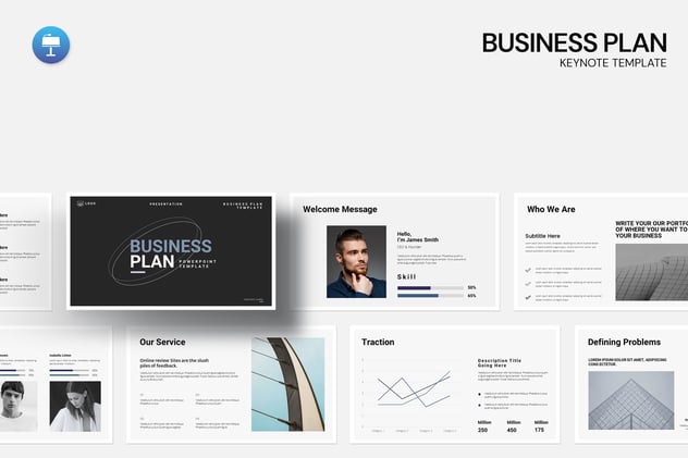 商业计划书战略规划Keynote模板 - 顶尖PPT