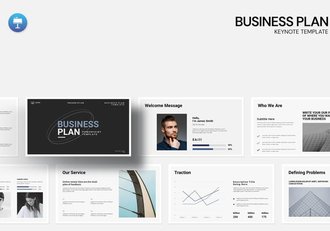 商业计划书战略规划Keynote模板 - 顶尖PPT