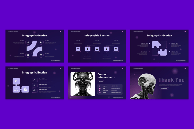 AI技术人工智能PPT模板 - 顶尖PPT