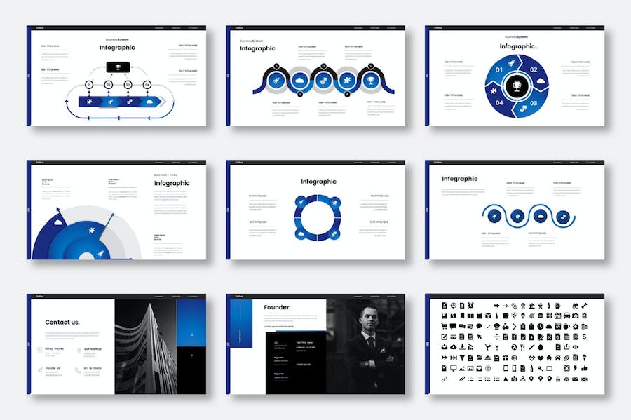 商务风格业务合作展示keynote模板 - 顶尖PPT