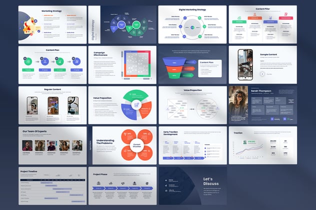 数字营销计划提案keynote模板 - 顶尖PPT