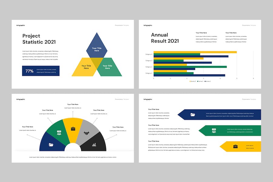 数据信息图可视化图表展示PPT模板 - 顶尖PPT