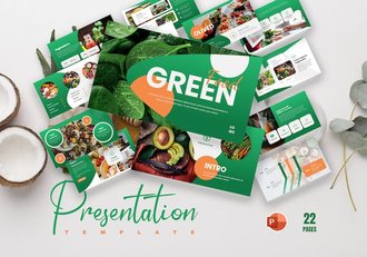 蔬菜有机食品PPT模板 - 顶尖PPT