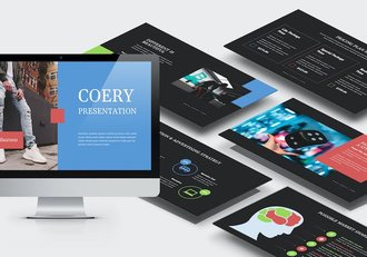 商业主题创意展示Keynote模板 - 顶尖PPT