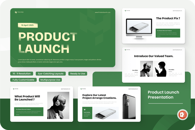 数码产品产品发布会PPT模板 - 顶尖PPT