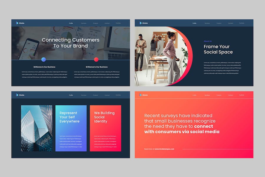 创意机构商务风格PPT模板 - 顶尖PPT