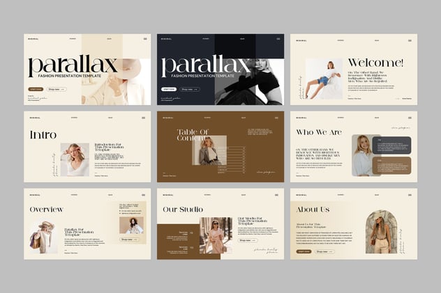 复古风格视觉特效展示主题Keynote模板 - 顶尖PPT